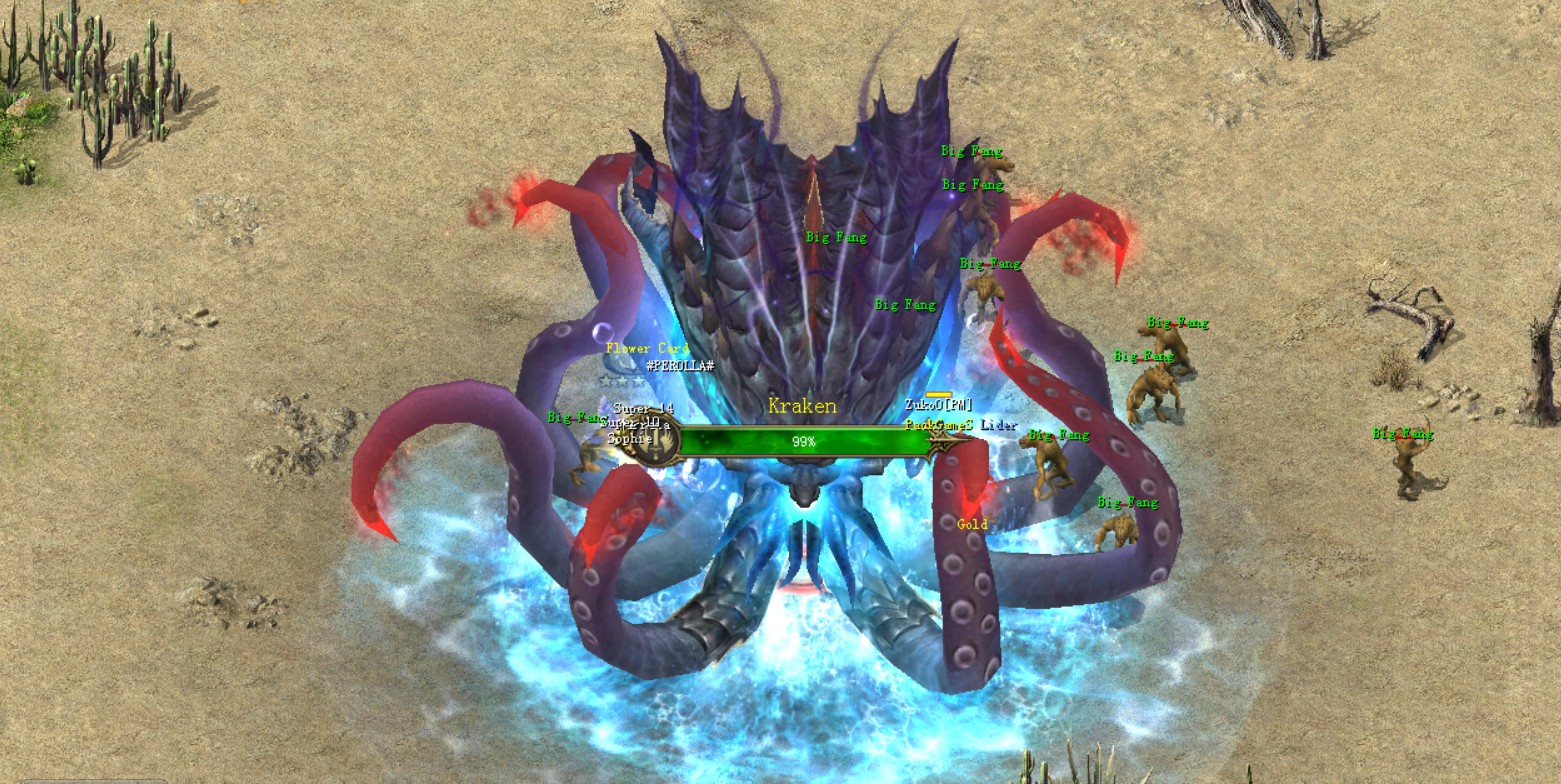 [Imagem do Titã Kraken no evento Rising of Titans]